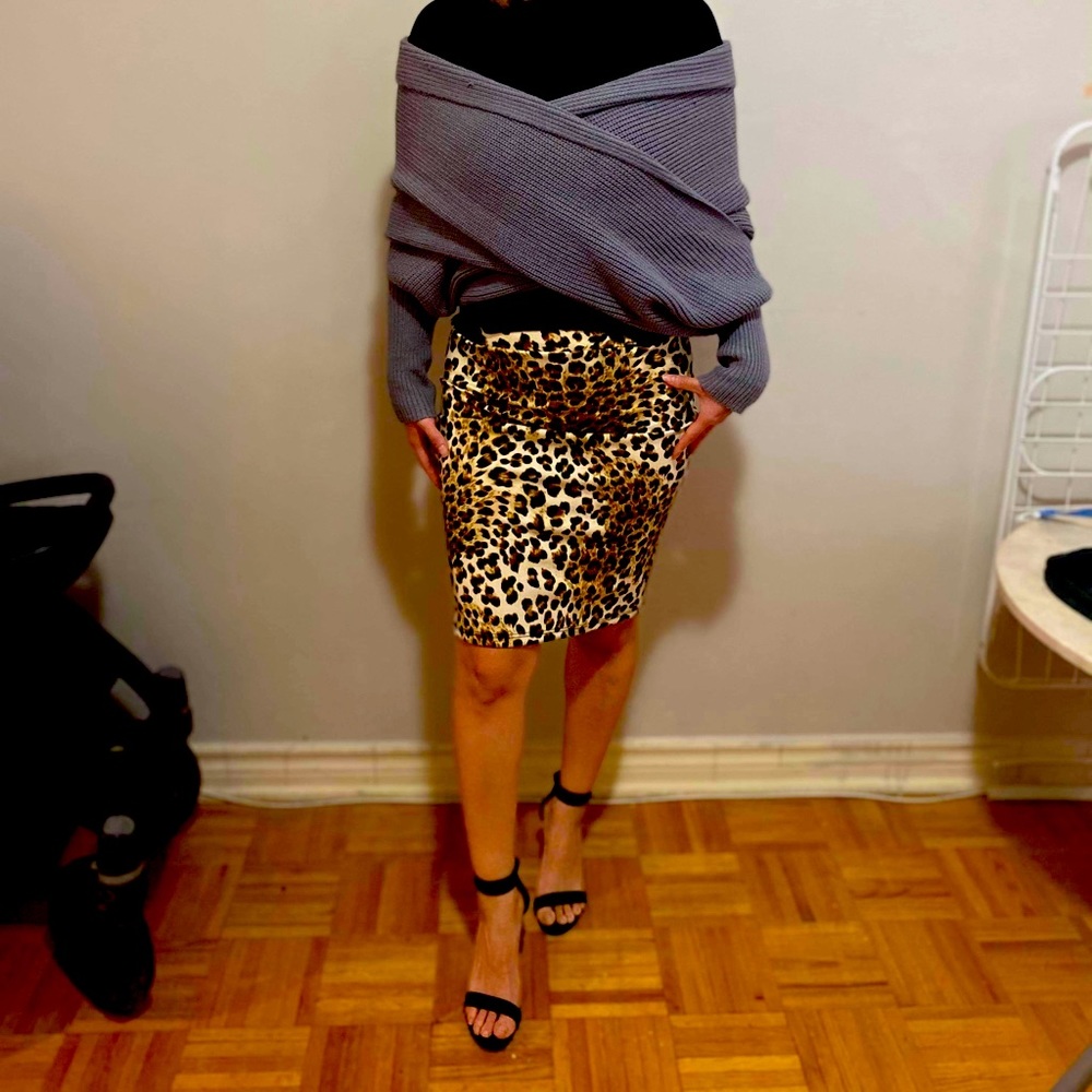 Leopard Print Skirt